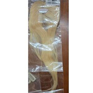 Rosebud Blonde Clip-In Hair Topper Straight Lace Base Hairpiece A01-GD-12-613